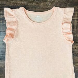 H&M Flutter Sleeve Tee Shirt